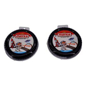 Mayka Toy Block Tape Set of 2 Black, 2 Stud 1M/3.2